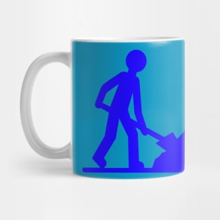 Blue shovel Mug